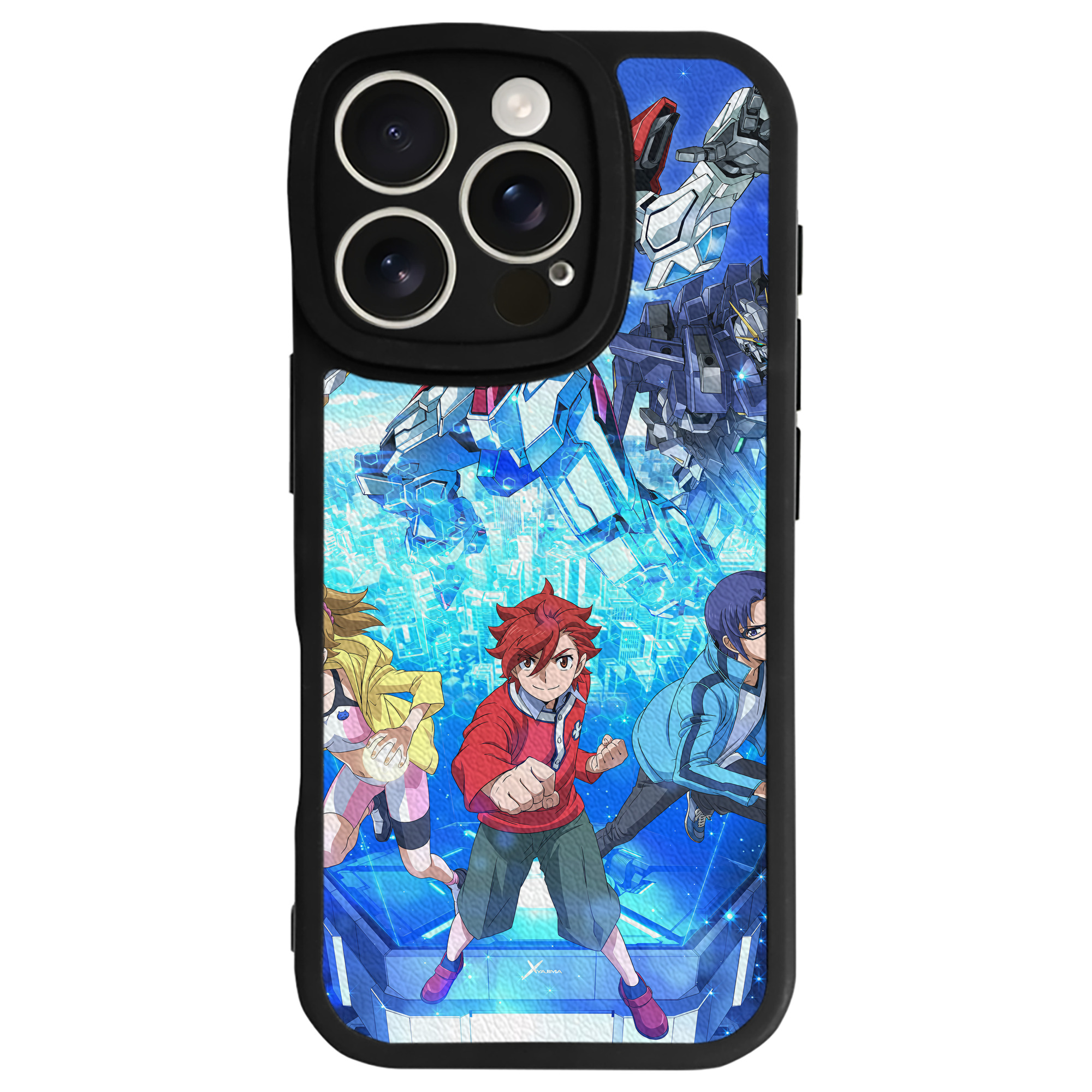 （画像用） 機動戦士ガンダム Mobile Suit Gundam 【iPhone 16シリーズ対応】シリコンスマホケース（レザー調） 材質：シリコン